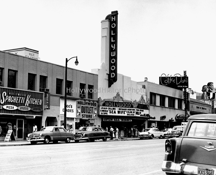 Hollywood Theatre 1957 Showing Sea Wife 6764 Hollywood Blvd..jpg